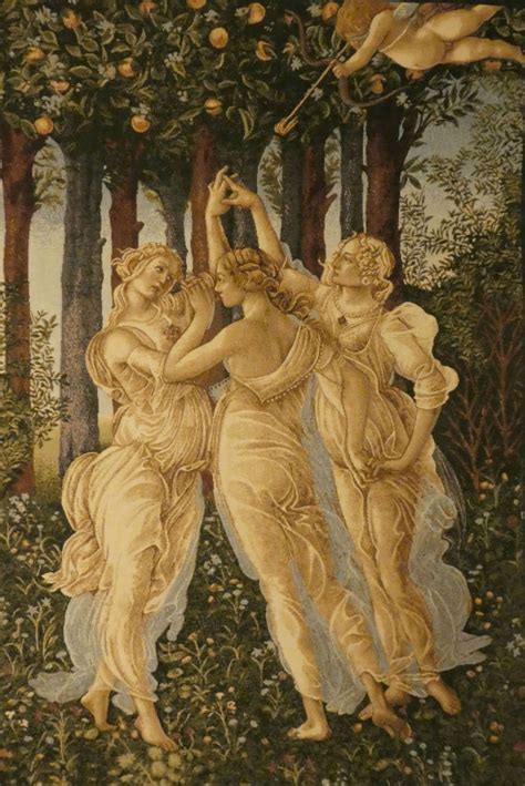 The Three Graces tapestry | Botticelli art, Renaissance art paintings ...