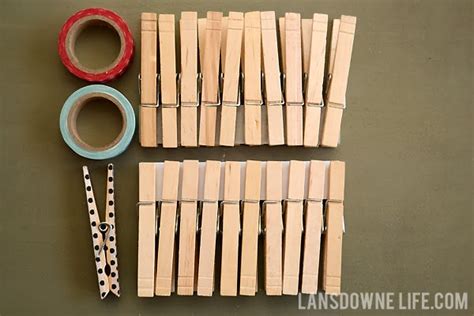 Diy Craft Kits For Kids Washi Tape Clothespins Lansdowne Life