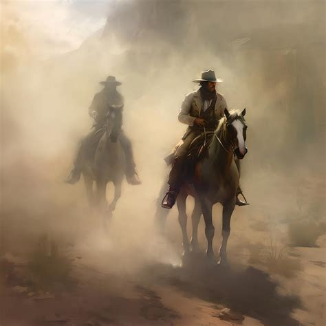 Wild West Cowboy Scene80 Painting by Lilia D - Fine Art America