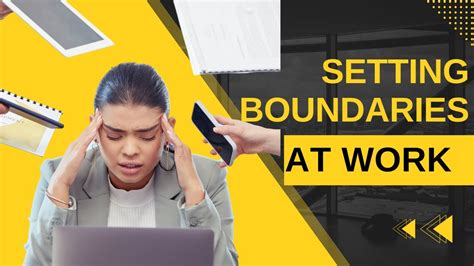 How To Set Boundaries For Work Life Success 🚀 Youtube