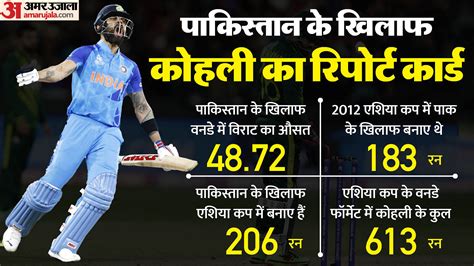 Virat Kohli Record Vs Pakistan Asia Cup 2023 Stats Century Analysis Ind Vs Pak Odi Match Amar