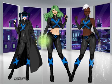 Women Of X Men Blue By Ortrek On Deviantart