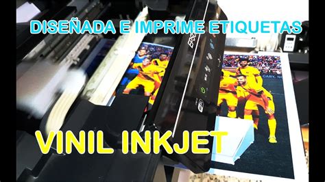 Vinil Adhesivo IMPRIMIBLE Para Impresoras INKJET YouTube