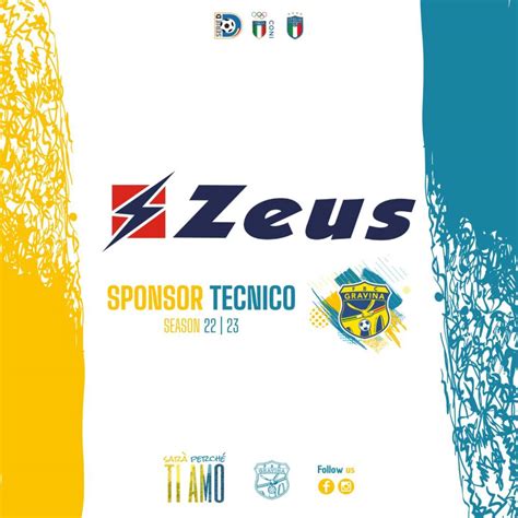 Zeus Sport Nuovo Sponsor Tecnico Della FBC Gravina FBC Gravina