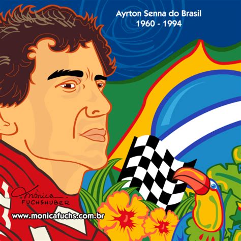 Arte de Mônica Fuchshuber homenageando Ayrton Senna ganha destaque em