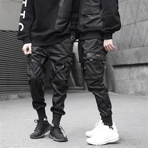 Mens Hip Hop Techwear Multi Pocket Cargo Pants ☢️ Atlas 1