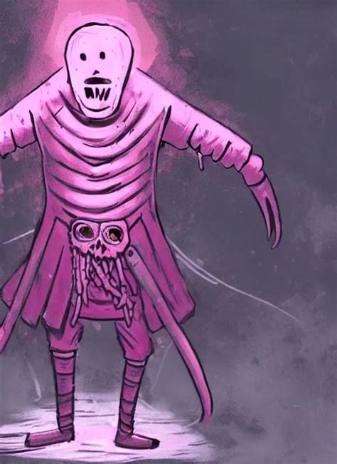 Concept Art Of Pink Guy As Boss In Darkest Dungeon Stable Diffusion