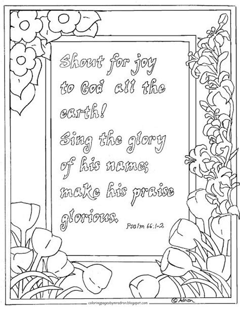 Coloring Pages For Kids By Mr Adron Bible Verse Coloring Page