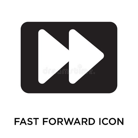 Fast Forward Icon Vector Sign And Symbol Isolated On White Background