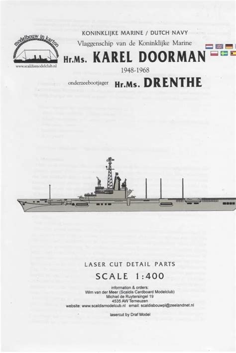 Hr Ms Karel Doorman Laserset Detail Scaldis Modelclub