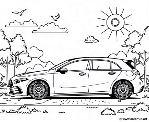 Coloriage De La Mercedes Classe A T L Charger Ou Imprimer Gratuitement