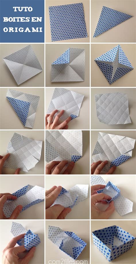 Diy Des Boites En Forme De Maison En Papier Origami Tuto Origami