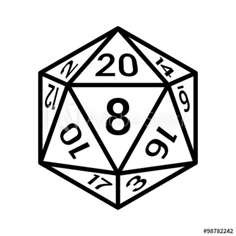 20 Sided Dice Vector at GetDrawings | Free download