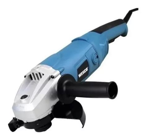 Esmerilhadeira Angular Wesco 7 Pol Ws4701u 180mm 8400rpm Cor Azul