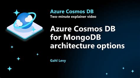 Azure Cosmos DB For MongoDB Architecture Options YouTube