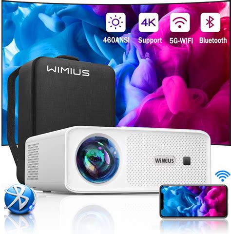 Vidéoprojecteur 5G WiFi Bluetooth 10000 Lumens WiMiUS Projecteur 1080P