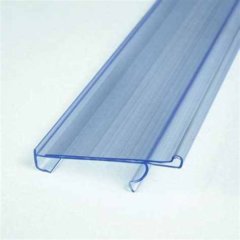 Customization Plastic Supermarket Gondola Shelf Price Tag Holder Pvc