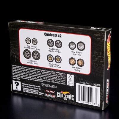 Hot Wheels Rlc Exclusive Real Riders Wheels Pack Set