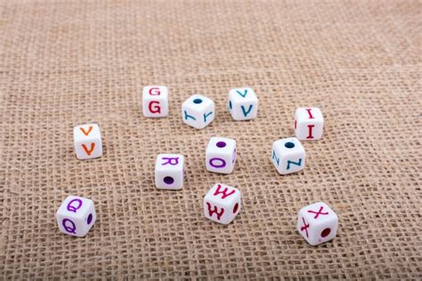 Cubes Color S De Lettre D Alphabet Sur Une Toile Photo Premium