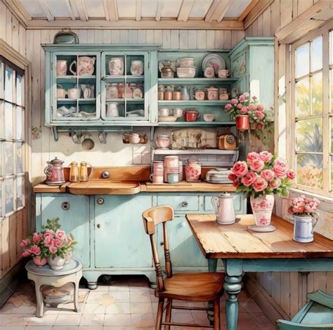 Solve Shabby Chic Kitchen Jigsaw Puzzle Online With Pieces