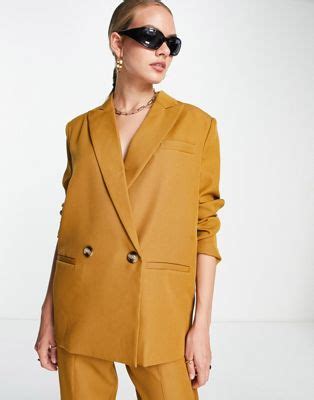 Th Reckless Blazer Sartoriale Color Senape In Coordinato Asos