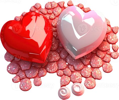 Shiny 3d Heart Illustration Symbolizing Love And Romance 17418587 Png