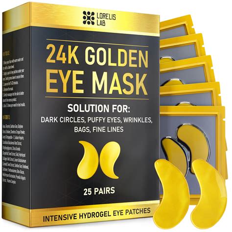 Under Eye Patches 24k Gold Under Eye Mask For Puffy Eyes Dark