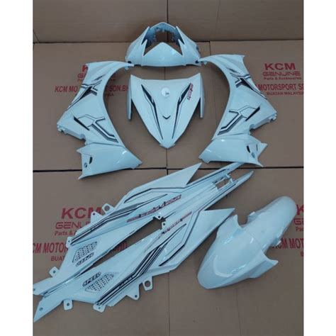 Coverset SYM SPORT RIDER 125I WHITE COLOUR SIAP TAMPAL STICKER VIETNAM