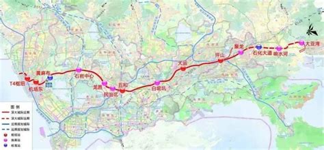 深大城际轨道最新线路图 深圳本地宝