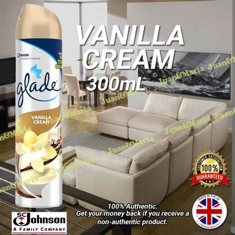 Glade Silver Aerosol Vanilla Cream Air Freshener 300ml Imported From Uk