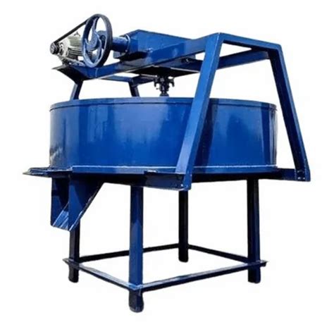 Electric Semi Automatic 5hp Mild Steel Pan Concrete Mixer For