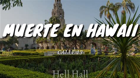 Calle Muerte En Hawaii Letra Lyrics Youtube