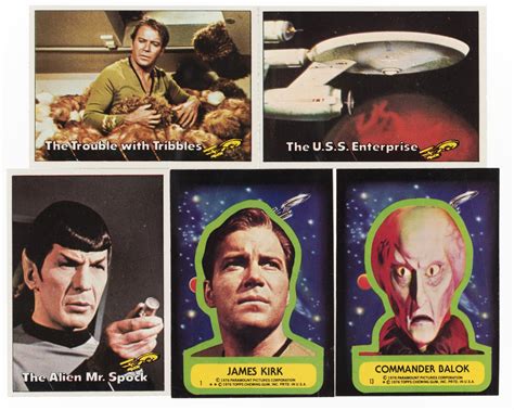 Hake S 1976 Topps Star Trek Complete Card And Sticker Set