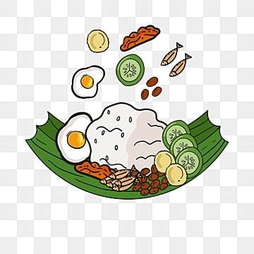 Nasi Uduk Png Image Nasi Uduk Lemak Illustration Indonesia Traditional