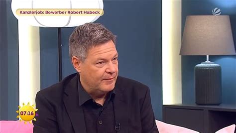 Robert Habeck Berrascht Fr Hst Cksfernsehen Moderator Das Ist Eine