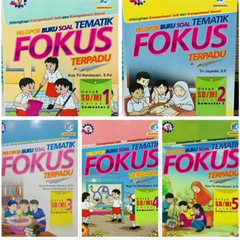 Jual Pelopor Buku Soal Tematik FOKUS Terpadu Kelas 1 2 4 5 6 Revisi