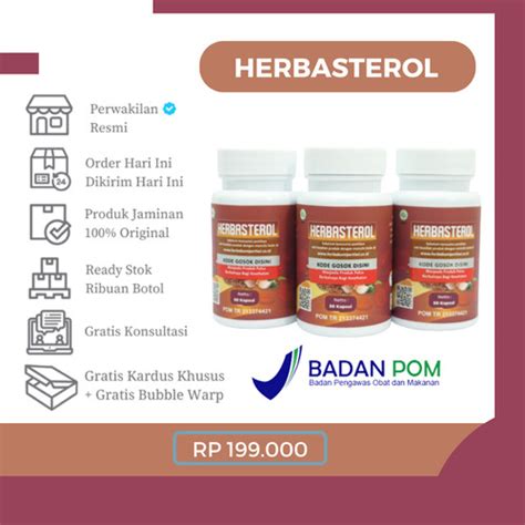 Jual Herbasterol Original Obat Untuk Mengatasi Kolesterol Dan Lemak