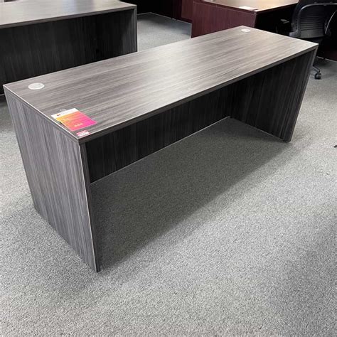 X Coastal Grey Credenza Desk Shell Office Furniture Liquidations