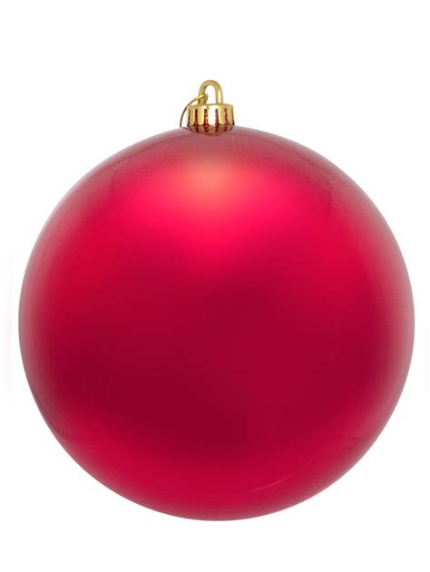 Shiny Metallic Red Large Display Bauble Christmas Decoration 20cm