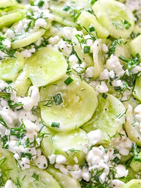 Creamy Cucumber Salad | COOKTORIA