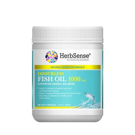 ODOURLESS FISH OIL 1000MG – Herbsense