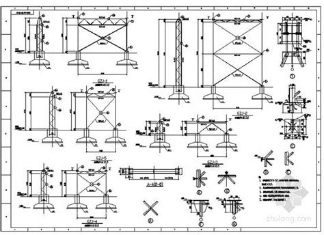 某钢结构桁架连廊结构设计图 钢结构施工图 筑龙结构设计论坛