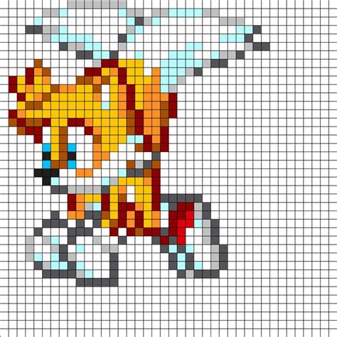 Tails By Hoshinokaabi On Kandi Patterns Pixel Art Pattern Pixel Art