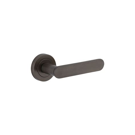 Iver Bronte Door Lever On Round Rose Passage ArchiPro AU