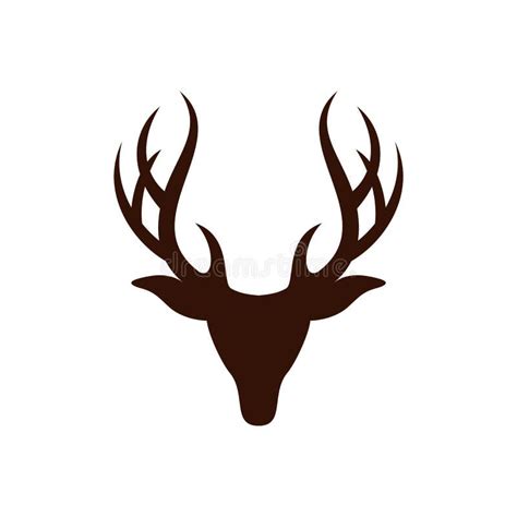 Deer Head Antlers Vector Logo Template Illustration Design Vector Eps