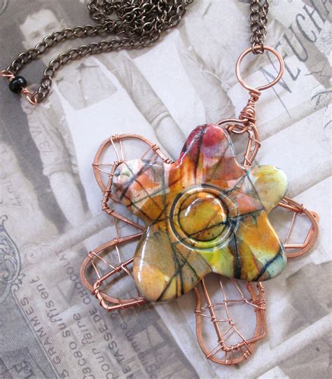 Polymer Clay And Alcohol Ink Polymer Clay Jewelry Clay Jewelry