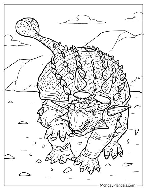 20 Ankylosaurus Coloring Pages (Free PDF Printables)