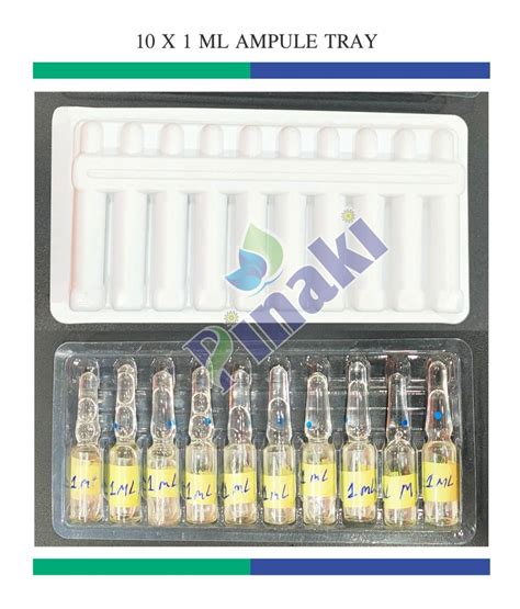 Hips Pvc White Transparent Rectangle Ampoule Injection Tray Thickness