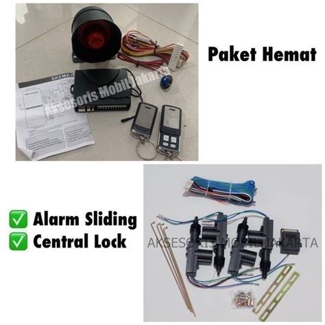 Jual Paket Hemat Alarm Mobil Vios Remote Sliding Lengkap Dengan Central