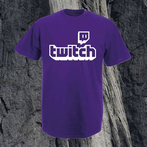 Twitch Tv T Shirt Purple Gaming Top Gamer Tee Fathers Day Etsy